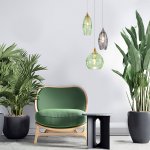 Подвесной светильник 50221/1 зеленый Eurosvet Lotus