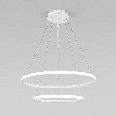 Подвесной светодиодный светильник с пультом управления 90264/2 белый Eurosvet Collars Подвесной светодиодный светильник с пультом управления 90264/2 белый Eurosvet Collars