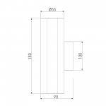 Светильник настенный Ribs MRL 1017 белый Elektrostandard