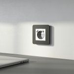 Рамка на 1 пост Platinum (черный алюминий) Werkel W0012608
