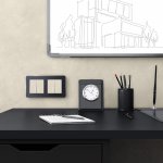 Рамка на 2 поста Platinum (черный алюминий) Werkel W0022608