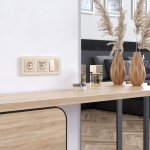 Рамка на 3 поста Platinum (шампань) Werkel W0032611