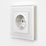 Розетка с заземлением и шторками (белый матовый) Werkel W1171161