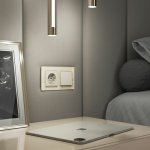 Выключатель одноклавишный проходной (айвори матовый) Werkel W1112062