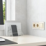 Выключатель одноклавишный с подсветкой (айвори матовый) Werkel W1110162