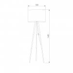 Торшер с абажуром 5299 Tokyo TK Lighting
