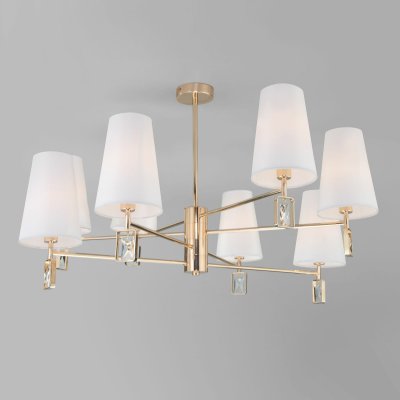 Потолочная люстра с абажурами 60137/8 золото Потолочная люстра с абажурами 60137/8 золото