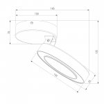 Накладной светодиодный светильник Spila белый 12W 4200К 25105/LED Elektrostandard