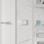 Рамка на 2 поста Baguette (белый/серебро) Werkel W0022850