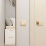 Рамка на 1 пост Baguette (айвори/латунь) Werkel W0012851