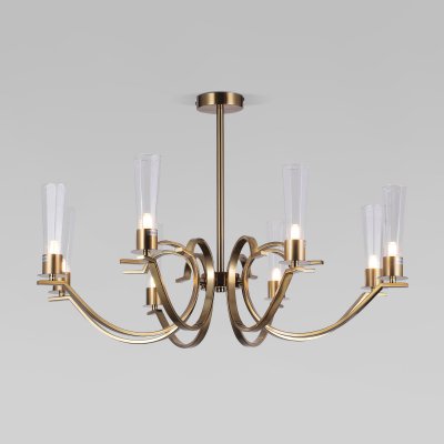 Потолочная люстра с гранеными плафонами 60141/8 Потолочная люстра с гранеными плафонами 60141/8