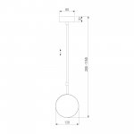 Подвесной светильник Grollo черный 50120/1 Elektrostandard