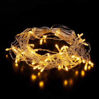 Гирлянда бахрома теплый белый 1,8*0,5М IP20 100-001