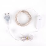 Гирлянда нить "роса" белый 10М IP20 400-009