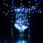 Гирлянда занавес "роса" мульти 2*2,6М IP20 200-006