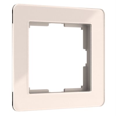 Рамка на 1 пост Acrylic (айвори) Werkel W0012743
