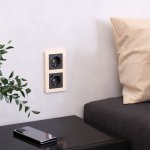 Рамка на 2 поста Acrylic (айвори) Werkel W0022743