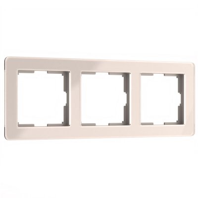 Рамка на 3 поста Acrylic (айвори) Werkel W0032743 Рамка на 3 поста Acrylic (айвори) Werkel W0032743