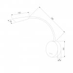 Светильник настенный светодиодный Stem 40120/LED белый Elektrostandard