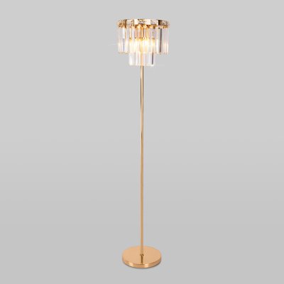 Напольный светильник Eurosvet 01137/3 золото/прозрачный хрусталь Strotskis Elegante Напольный светильник Eurosvet 01137/3 золото/прозрачный хрусталь Strotskis Elegante