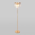 Напольный светильник Eurosvet 01137/3 золото/прозрачный хрусталь Strotskis Elegante
