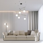 Подвесной светильник Eurosvet 70143/5 черный Riche