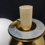 Плафон стекло шар матовый 180мм (75мм посадка) Евро 1197  Bubble