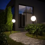 Светильник садово-парковый Sfera F 35158/F черный Elektrostandard
