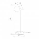 Светильник садово-парковый Sfera F 35158/F черный Elektrostandard