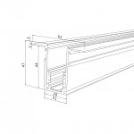 Slim Magnetic Шинопровод встраиваемый (белый) (2м) 85087/00 Elektrostandard