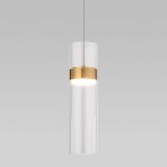 Подвесной светильник Eurosvet 50244/1 LED латунь/прозрачный Lumen