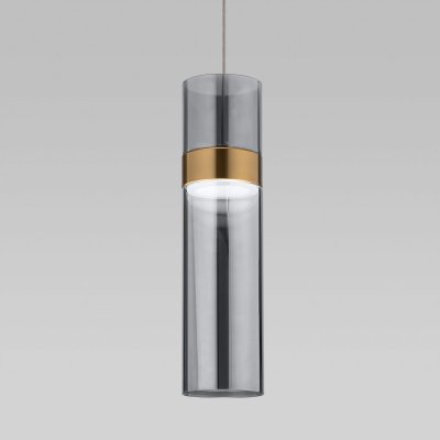 Подвесной светильник Eurosvet 50244/1 LED латунь/дымчатый Lumen