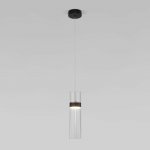 Подвесной светильник Eurosvet 50244/1 LED черный/прозрачный Lumen