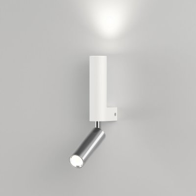 Настенный светильник Eurosvet 40020/1 LED белый/хром Pitch Настенный светильник Eurosvet 40020/1 LED белый/хром Pitch