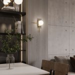 Настенный светильник Eurosvet 40036/1 латунь Fredo