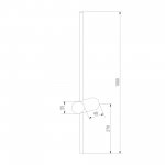 MRL LED 1121 / Светильник настенный светодиодный Cane LED черный Elektrostandard