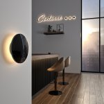 MRL LED 1126/ Светильник настенный светодиодный Mini Disc черный жемчуг Elektrostandard