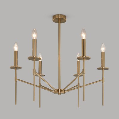 Потолочный светильник 60142/6 латунь Eurosvet Потолочный светильник 60142/6 латунь Eurosvet