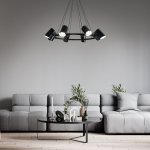 Подвесной светильник 70147/8 черный Eurosvet