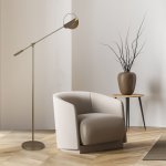 Напольный светильник 01142/1 золото Eurosvet