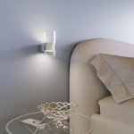 Настенный светильник Eurosvet 40021/1 LED хром/прозрачный Watford