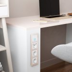 Рамка на 4 поста Acrylic (айвори) Werkel W0042743