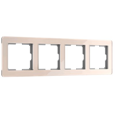 Рамка на 4 поста Acrylic (айвори) Werkel W0042743 Рамка на 4 поста Acrylic (айвори) Werkel W0042743