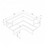 Slim Magnetic Коннектор угловой внутренний для встраиваемого шинопровода белый 85093/11 Elektrostandard