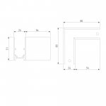 Slim Magnetic Коннектор угловой для накладного шинопровода белый 85090/11 Elektrostandard
