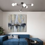 Потолочный светильник 30181/6 черный Eurosvet