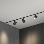 Светильник потолочный светодиодный Cors чёрный матовый 10W 4200K (85513/01) однофазный Elektrostandard