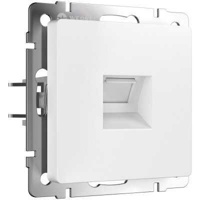 Розетка Ethernet RJ-45 (белый матовый) Werkel W1181061