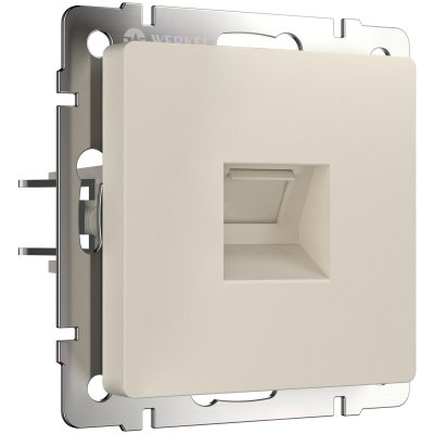 Розетка Ethernet RJ-45 (айвори матовый) Werkel W1181062