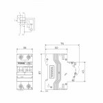 Дифференциальный автомат  1P+N 16 A  30 mА  6 kА  C A Werkel W922P166